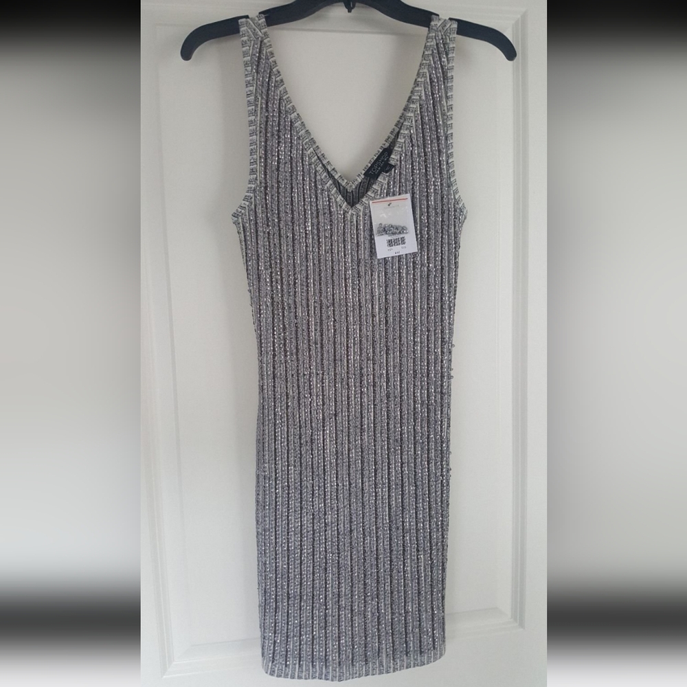 TopShop metallic sequin mini dress